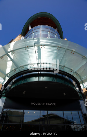 In Irlanda del Nord, Belfast, Ingresso alla Casa di Fraser department store nell'angolo di Victoria Street e Chichester San Foto Stock