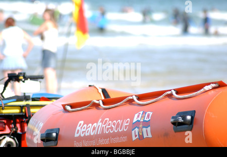 Royalty free fotografia della nervatura RNLI beach rescue service UK Foto Stock