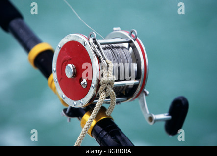 In prossimità di un mare profondo mulinello da pesca Foto Stock