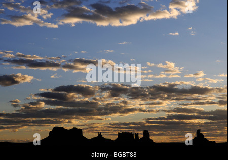 Monument Valley Navajo Tribal terre, Utah Foto Stock