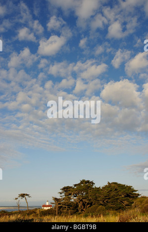 Punto Faro di Wilson, Fort Worden parco statale, Port Townsend, nello Stato di Washington, USA Foto Stock