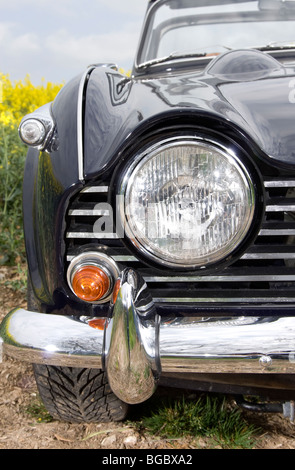 Trionfo TR5 Classic British open auto sportiva faro anteriore Foto Stock