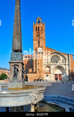 La cattedrale di Saint Etienne a Toulouse, Francia. Foto Stock