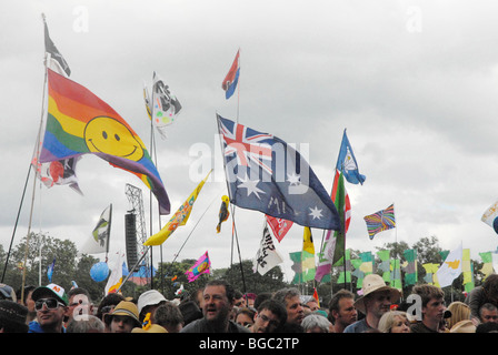 Atmosfera a Glastonbury festival 2008 Data: 29.06.2008 Foto Stock