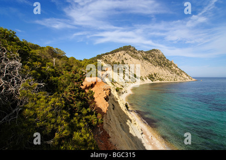 Cala Llonga, Ibiza, Isole di pino, isole Baleari, Spagna, Europa Foto Stock