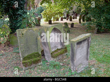 La sabbia Heiliger cimitero ebraico di Worms, Renania-Palatinato, Germania, Europa Foto Stock