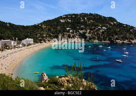 Cala de Sant Vicent, Ibiza, Isole di pino, isole Baleari, Spagna, Europa Foto Stock