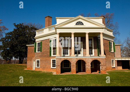 Thomas Jefferson's Poplar Forest Retreat in foresta, Virginia progettato da Jefferson come suo rifugio di pensionamento nel 1806 Foto Stock