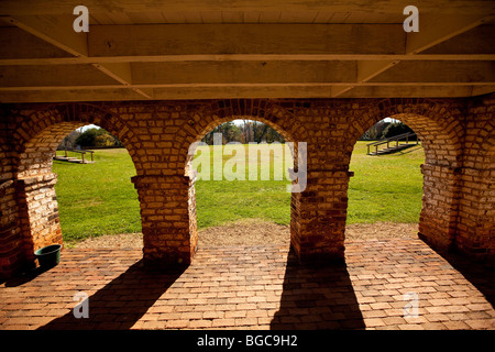 Thomas Jefferson's Poplar Forest Retreat in foresta, Virginia progettato da Jefferson come suo rifugio di pensionamento nel 1806 Foto Stock