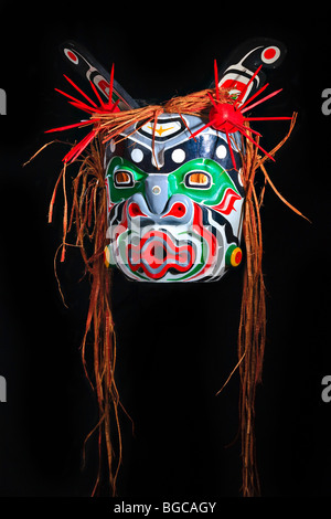 Yagis (mare Mostro) Maschera da Willy Halkins, prima nazione artista, originale West Coast arte nativa, appena galleria d'arte, Port McNeill, Foto Stock