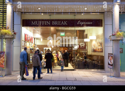 Pausa di muffin shop Foto Stock