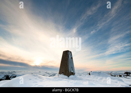 Più a sud del punto di triangolazione a sul bordo Stanage nel 'Peak District', Derbyshire, Regno Unito, Gran Bretagna Foto Stock