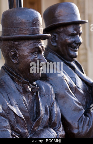 Laurel e Hardy Foto Stock