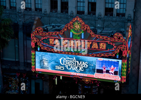 El Capitan theater a Hollywood e Los Angeles Foto Stock