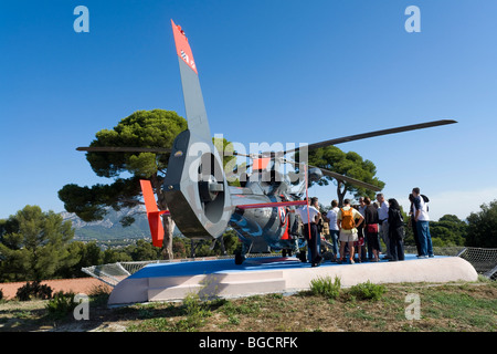 Esposizione di soccorso alla centrale operativa CROSSMED Foto Stock