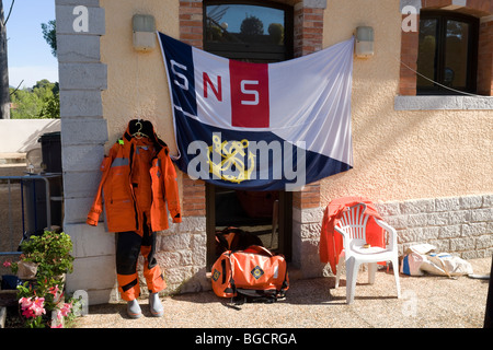 Esposizione di soccorso alla centrale operativa CROSSMED Foto Stock