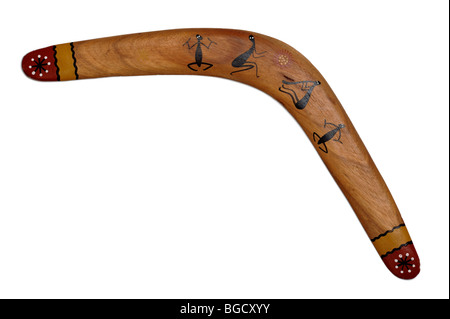 Boomerang in legno Foto Stock