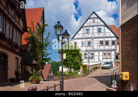 Città tesoro, i cittadini e gli artigiani house, Altensteig, Foresta Nera, Baden-Wuerttemberg, Germania, Europa Foto Stock