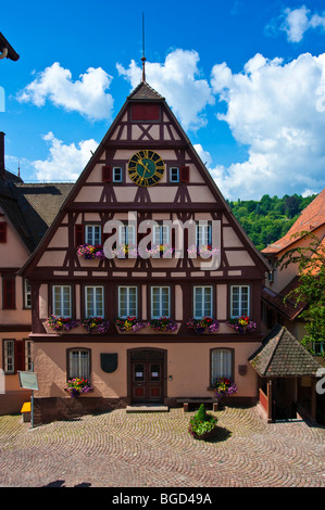 Il vecchio municipio, Altensteig, Foresta Nera, Baden-Wuerttemberg, Germania, Europa Foto Stock