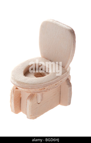 Scopo isolatsd su sfondo bianco tazza igienica toy Foto Stock