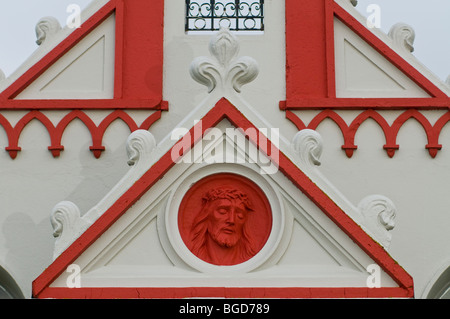 La facciata esterna della Cappella Italiana e di agnello, Holm, isole Orcadi, Highland Regione, Scozia UK. SCO 5647 Foto Stock