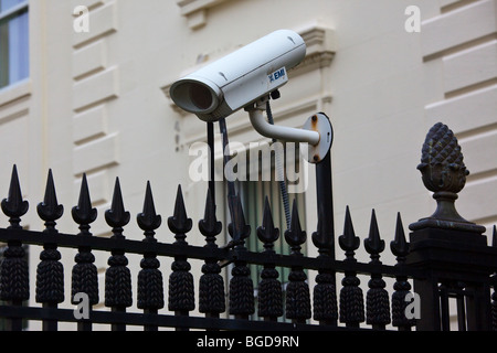 Videocamera di sicurezza presso la Rappresentanza Commerciale della Federazione Russa in Washington DC Foto Stock