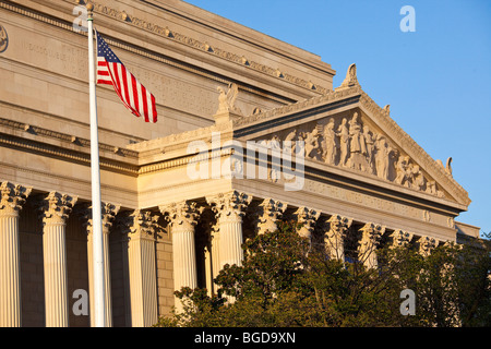 Archivi degli Stati Uniti d'America edificio in Washington DC Foto Stock