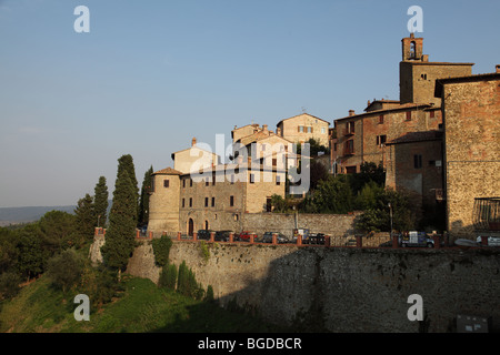 Vista generale di Panicale Umbria Italia Foto Stock