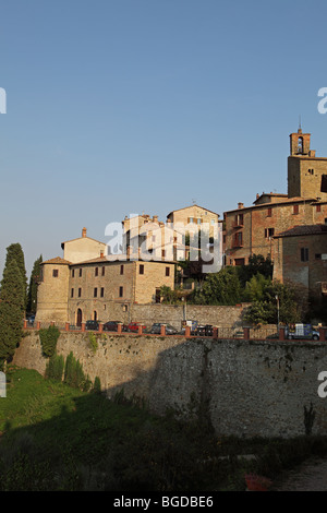 Vista generale di Panicale Umbria Italia Foto Stock