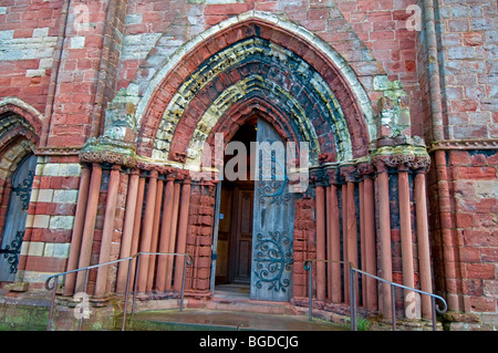 L'Ingresso Principale a St Magnus Cathedral Kirkwall Orkney continentale regione delle Highlands Scozzesi. SCO 5654 Foto Stock