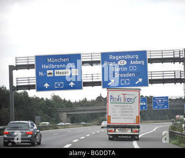 autobahn E50 Germania Foto Stock