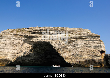 Saint Antoine grotta, Bonifacio, Corsica, Francia, Europa Foto Stock