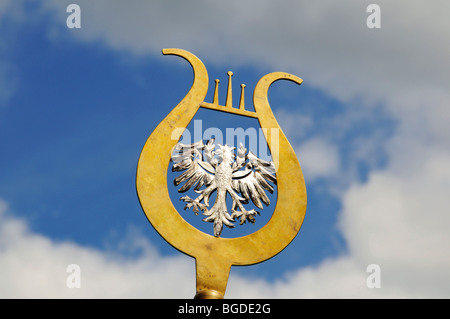 Alto Adige su eagle bandiera consacrata, Alto Adige, Italia, Europa Foto Stock