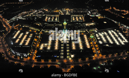 Foto aerea, Centor shopping centre, Neue Mitte, Osterfeld, Oberhausen Ruhrgebiet regione, Extraschicht 2009 festival culturale Foto Stock