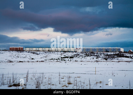 Breidholt, un sobborgo di Reykjavik. A sud-ovest dell'Islanda. Foto Stock