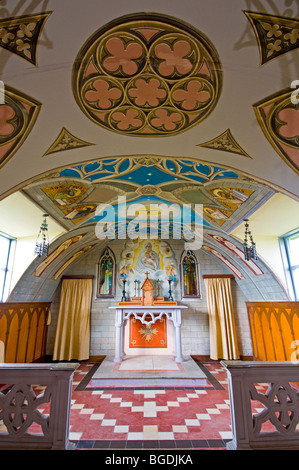 L'interno della famosa Cappella italiana di agnello Holm Orkney continentale regione delle Highlands Scozzesi. Foto Stock