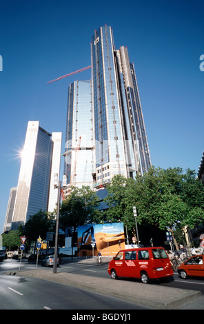 6 agosto 2009 - Deutsche Bank torri presso fermata Taunusanlage nella città tedesca di Francoforte. Foto Stock