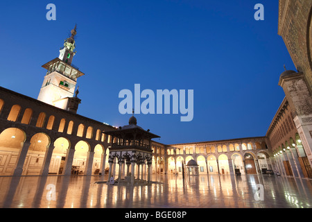 In Siria, a Damasco, antica città, Umayyad moschea, cortile principale Foto Stock