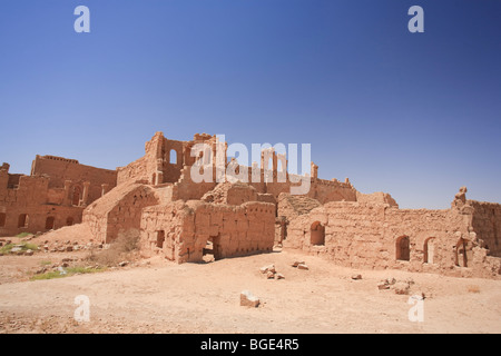 Siria, deserto centrale, resti di antiche Rasafa città murata (III secolo D.C.) Foto Stock