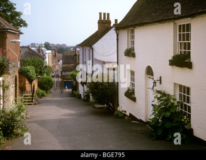 Regno Unito, Inghilterra, Kent, Romney Marsh, Hythe, Church Lane Foto Stock