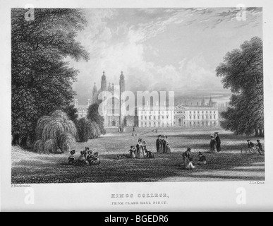 King's College Da Clare Hall pezzo Foto Stock