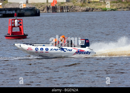 Team Speedy Hire - Zapcat Championship 2009 - Leith Harbour, Edimburgo Foto Stock