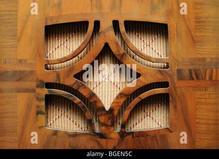 Vecchia radio ricevitore in un museo in Norvegia Foto Stock