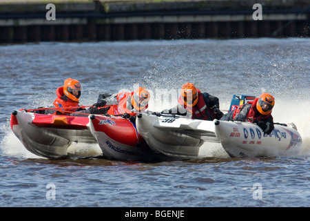 Team Speedy Hire - Zapcat Championship 2009 - Leith Harbour, Edimburgo Foto Stock