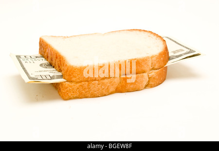 Sandwich di dollari Foto Stock
