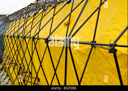 Servizio antincendio massa doccia di decontaminazione Foto Stock