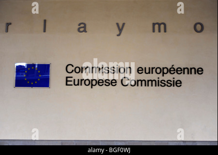 Commissione europea,edificio Berlaymont,Rond Point Schuman ,Bruxelles,Belgio,Lucien De Vattell architetto Foto Stock