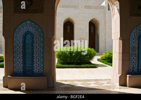 Sultan Qaboos Grande Moschea Muscat Sultanato di Oman Foto Stock