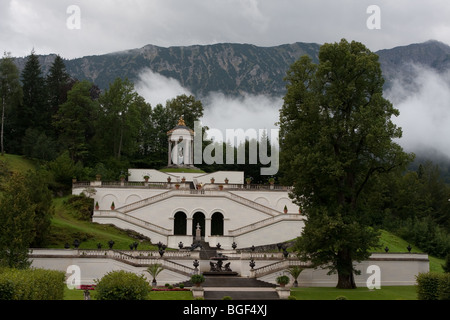 Linderhof Palace (tedesco: Schloss Linderhof) è in Germania, nel sud-ovest della Baviera vicino a Ettal Abbey Foto Stock