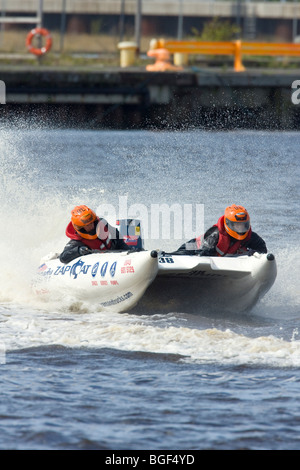 Team Speedy Hire - Zapcat Championship 2009 - Leith Harbour, Edimburgo Foto Stock